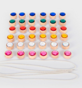 TickIt // Wooden Lacing Jewels